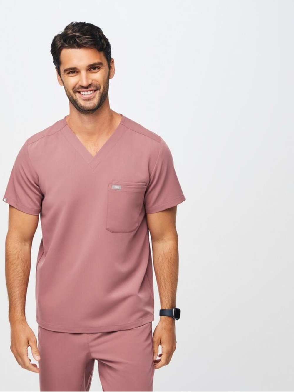 FIGS Technical Collection Men's Teal V-Neck Scrub Top Style FM1500(Leon)